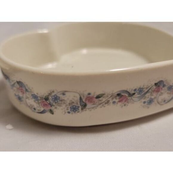 Otagiri Japanese Romance Heart-shaped Trinket Box Floral Creative Collection - Picture 9 of 12